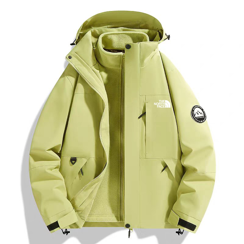 کاپشن دو پوش پلار دار دو قلو (گورتکس) مارک North face کد 99699